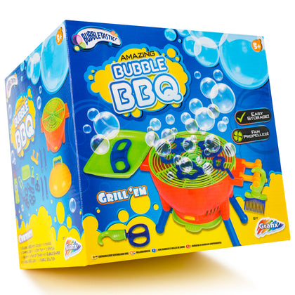 Grafix Bubbletastic Kids Amazing Bubble BBQ Blower Machine & Solution Toy Gift