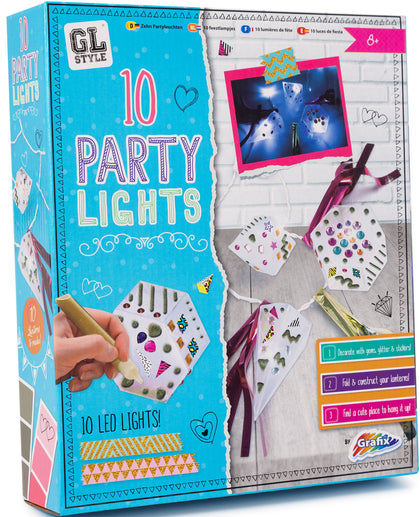 10 LED Party Light Party Lights Sticker Foil Tassel Glitter Glue Craft