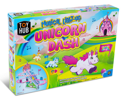 Unicorn Dash Light Up Musical Unicorn Race Track Girls Christmas Gift Toy Game