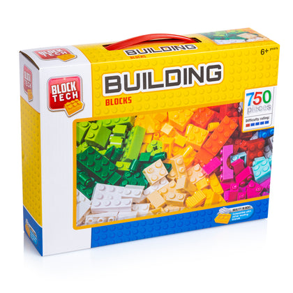 Block Tech Assorted Building Blocks Bricks 750 Pieces
