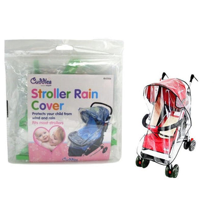 Rain Cover Raincover For Pushchair Stroller Baby Car Clear Fits Most Strollers