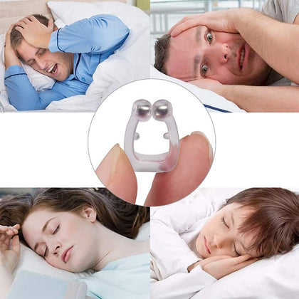 Magnetic Anti Snoring Nasal Dilator Stop Snore Nose Clip Device Internal Magnets