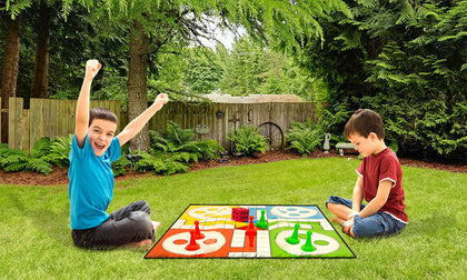 Giant Ludo Game Set Garden Family Games Hub Indoor Outdoor Summer Fun Activities