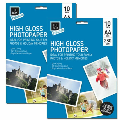 20 Sheets Premium Glossy High gloss Photo Paper A4 Inkjet Printer230GSM Picture