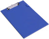 A4 Clipboard Foolscap PVC Pen Holder Blue Red Black Writing Nickel Plated Clip