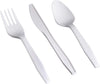 100pcs Heavy Duty Plastic Spoons-Knives-Forks Disposable Cutlery Party Picnic