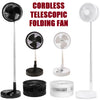 Cordless Portable folding Telescopic Desk Fan USB Rechargeable Battery Cooling