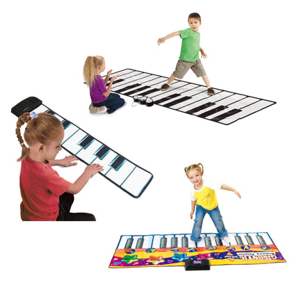 Giant Piano Keyboard Playmats for Party Dance Games Kids Fun Musical Foot Mat