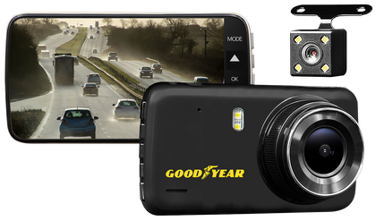 Goodyear 1080P HD Dash Cam + Rear Camera