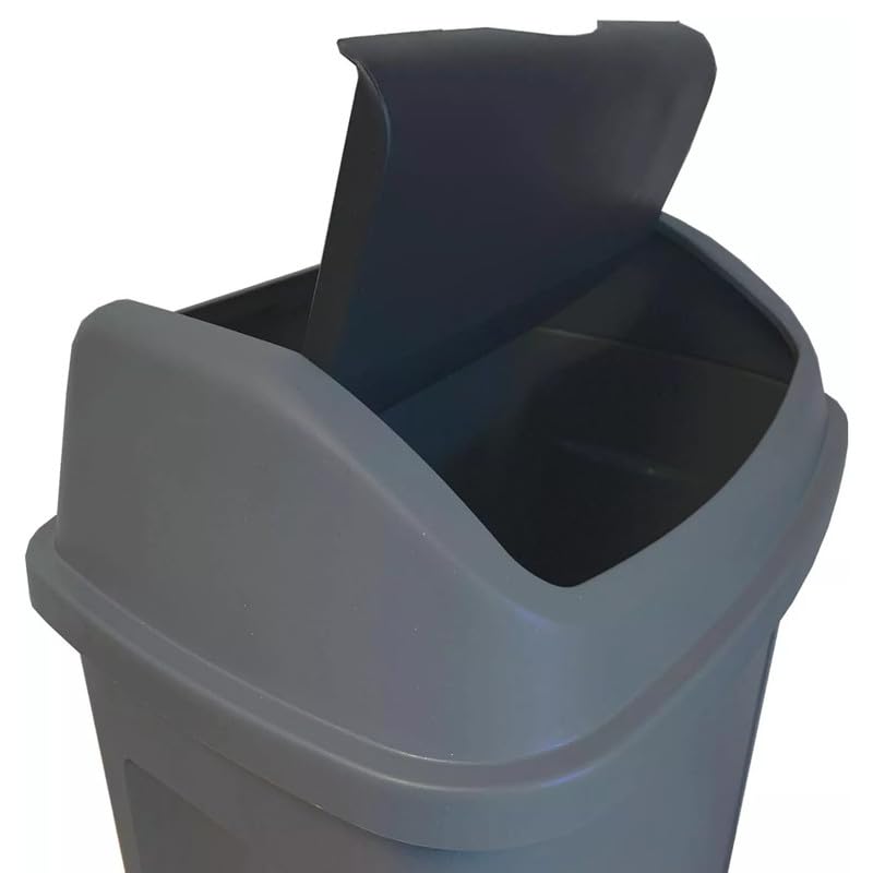 25L Premium Plastic Family Kitchen Top Rubbish Waste Swing Lid Bin Trash Basket