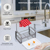 High-Quality Kitchen Sink Caddy Sponge Liquid Holder Organiser Stainless Steel