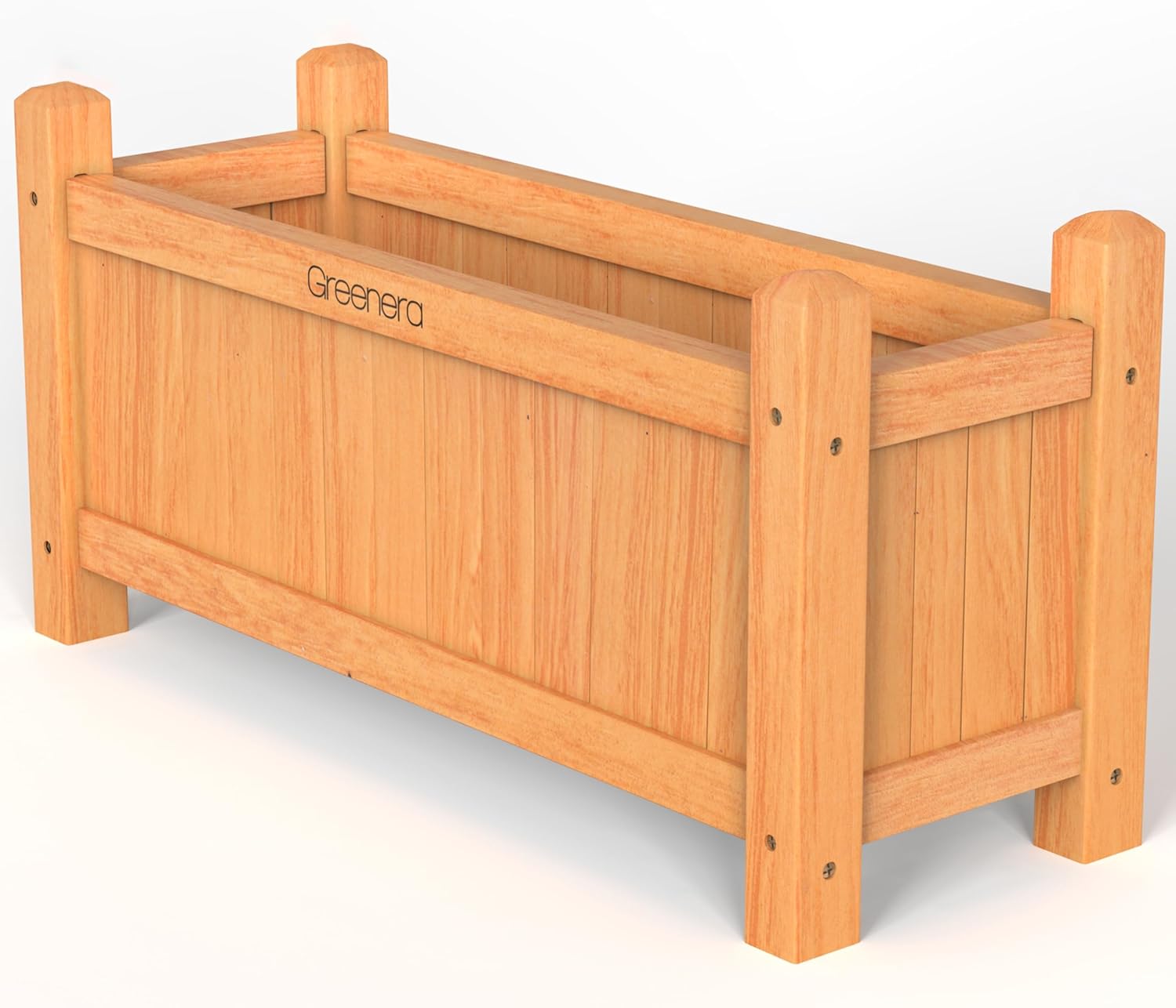 Wooden Garden Planters Outdoor Plants Flowers Pot Square Rectangular Display