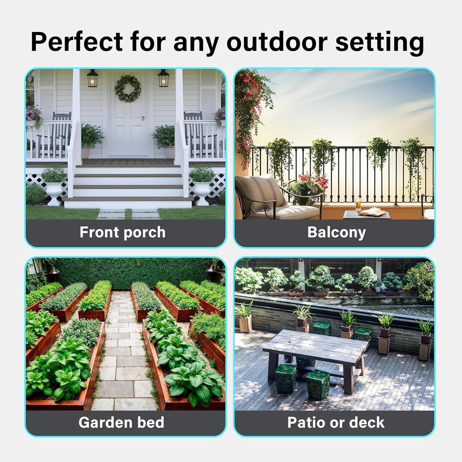 Wooden Garden Planters Outdoor Plants Flowers Pot Square Rectangular Display