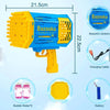 Kids Automatic Electric Rocket Bazooka Bubble Shooter Blower Machine Gun Party