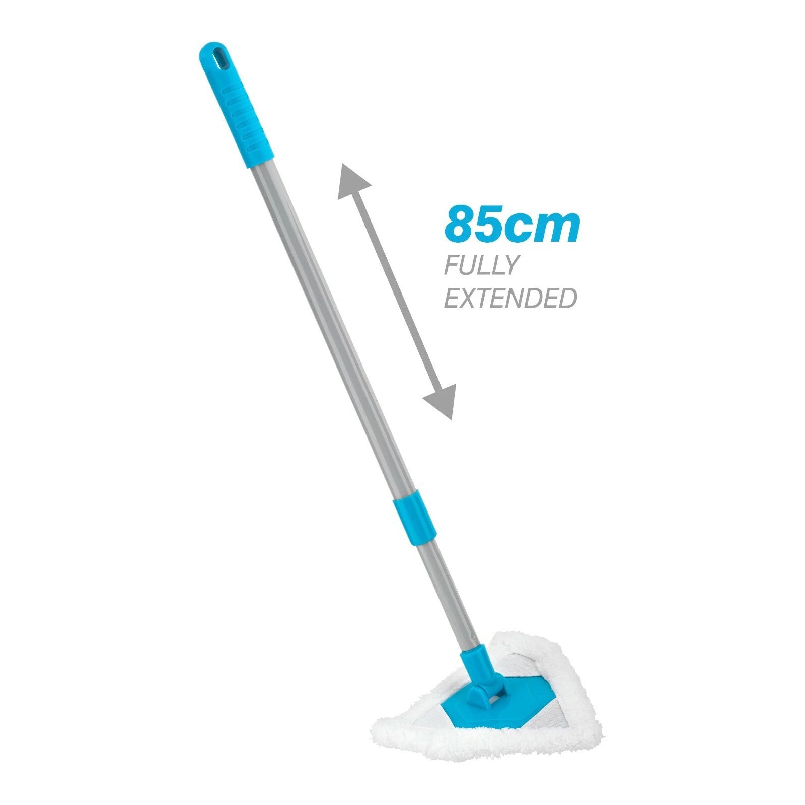 Telescopic Triangle Mop Microfibre Bathroom Kitchen Shower Tile Glass Cleaning