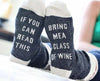 Bring Me Beer / Bring Me Wine Christmas Novelty Socks Secret Santa Present UK