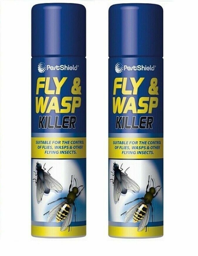 Fly Wasps Bee Insect Bug Killer Insecticide Fast Acting Spray Aerosol - 300ml UK