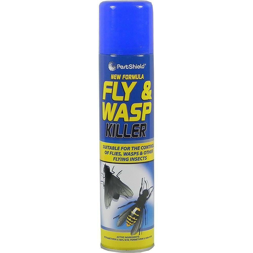 Fly Wasps Bee Insect Bug Killer Insecticide Fast Acting Spray Aerosol - 300ml UK