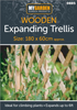 Expanding Natural Wooden Trellis Climbing Plants Fence Panel Screening Lattice