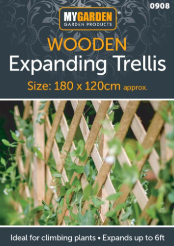 Expanding Natural Wooden Trellis Climbing Plants Fence Panel Screening Lattice