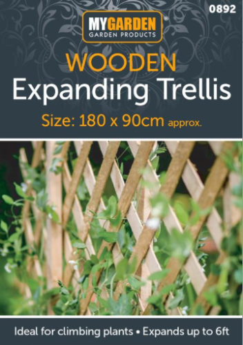 Expanding Natural Wooden Trellis Climbing Plants Fence Panel Screening Lattice