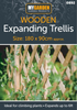 Expanding Natural Wooden Trellis Climbing Plants Fence Panel Screening Lattice