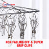 40 Thickened Clip Laundry Sock Underwear Hanger Airer Dryer Rack Stainless Steel