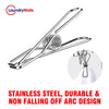 40 Thickened Clip Laundry Sock Underwear Hanger Airer Dryer Rack Stainless Steel