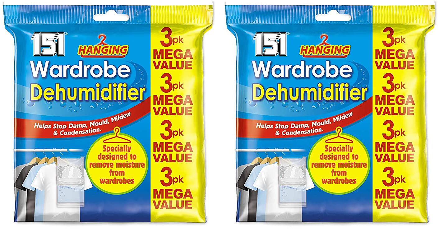 Hanging Wardrobe Dehumidifier Stop Damp Anti Mould Mildew Moisture Condensation