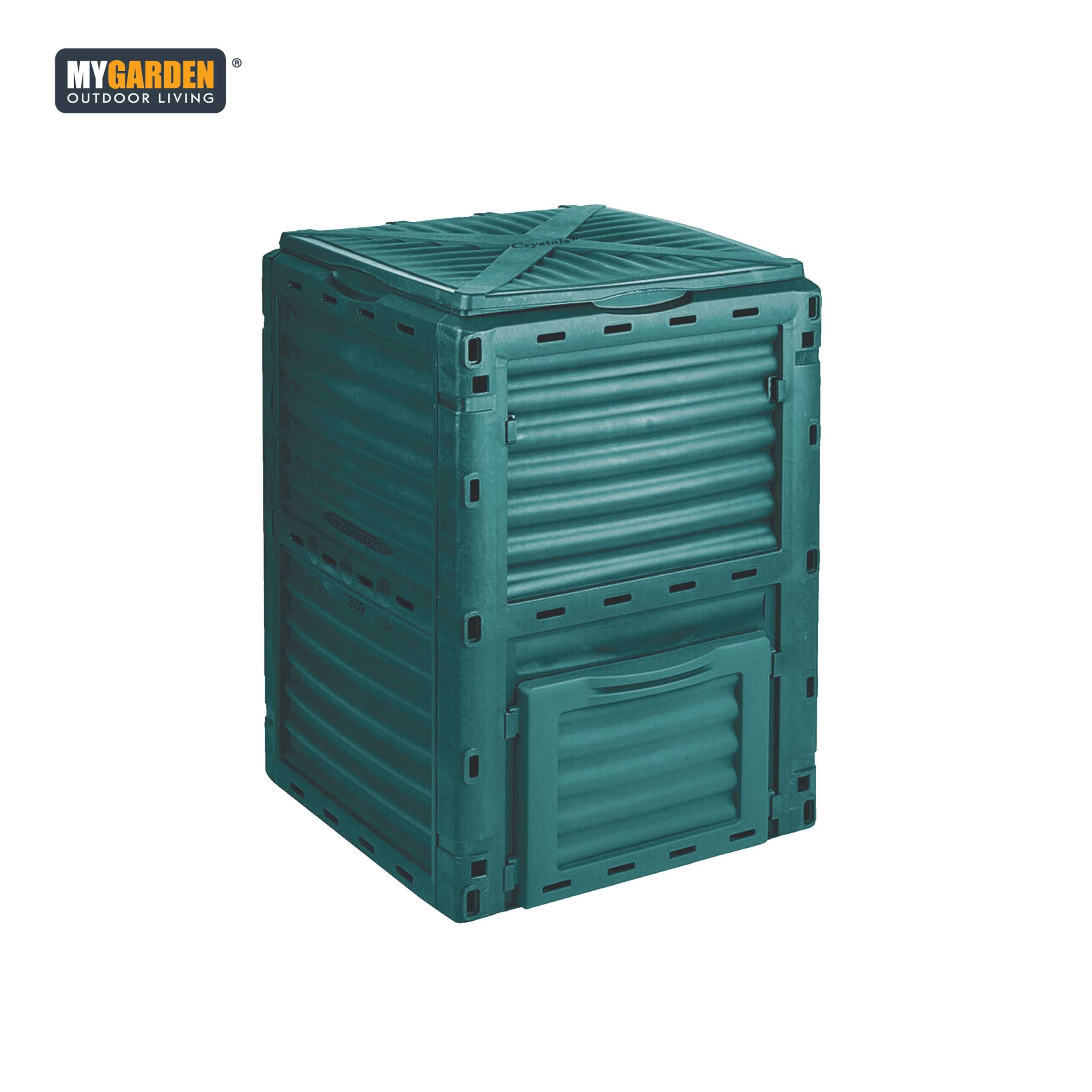 Compost Bin Garden 300 Litre Green Plastic Composters Outdoor Waste Eco Organic