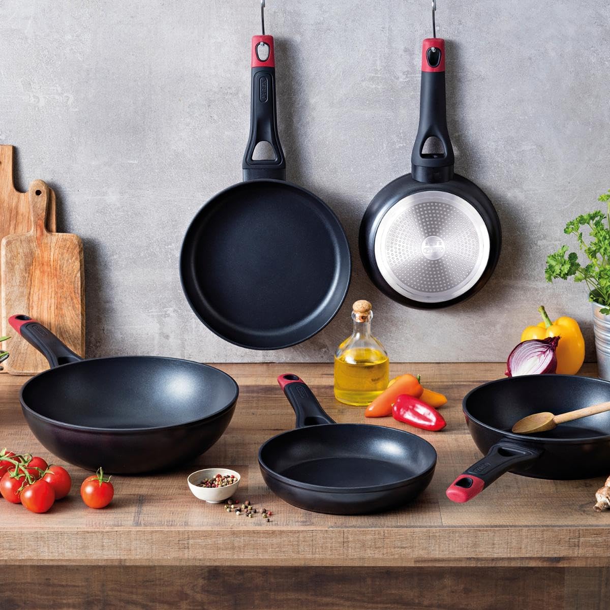 Pyrex Frying Pan 20 cm Aluminium Forged Optima Induction PX Stainless Steel