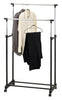 Adjustable Clothes Coat Garment Hanging Rail Rack Storage Double Stand Castors