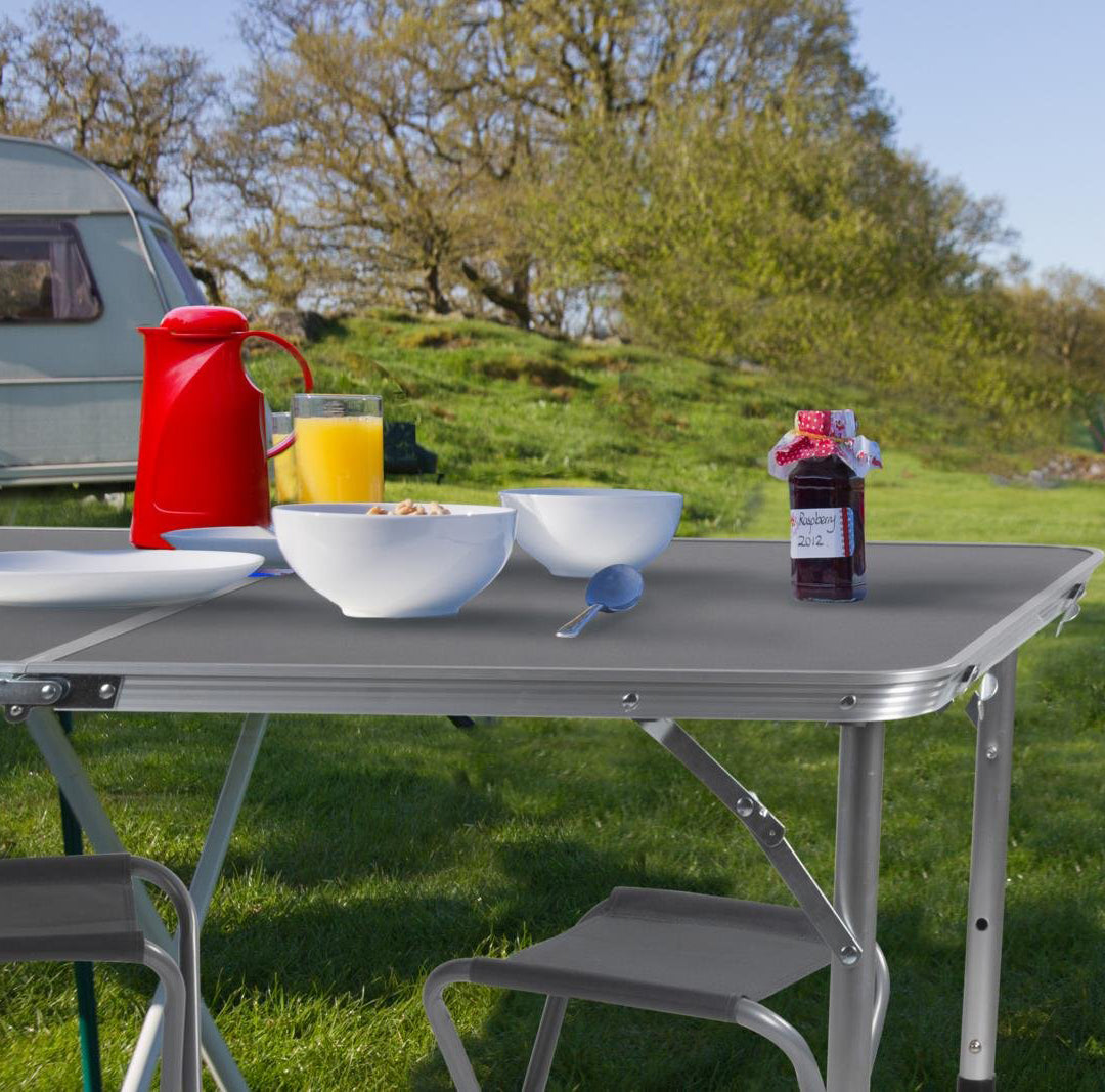 5pc Camp Active Folding Camping Table 4 Chairs Set Picnic Outdoor Portable Kit