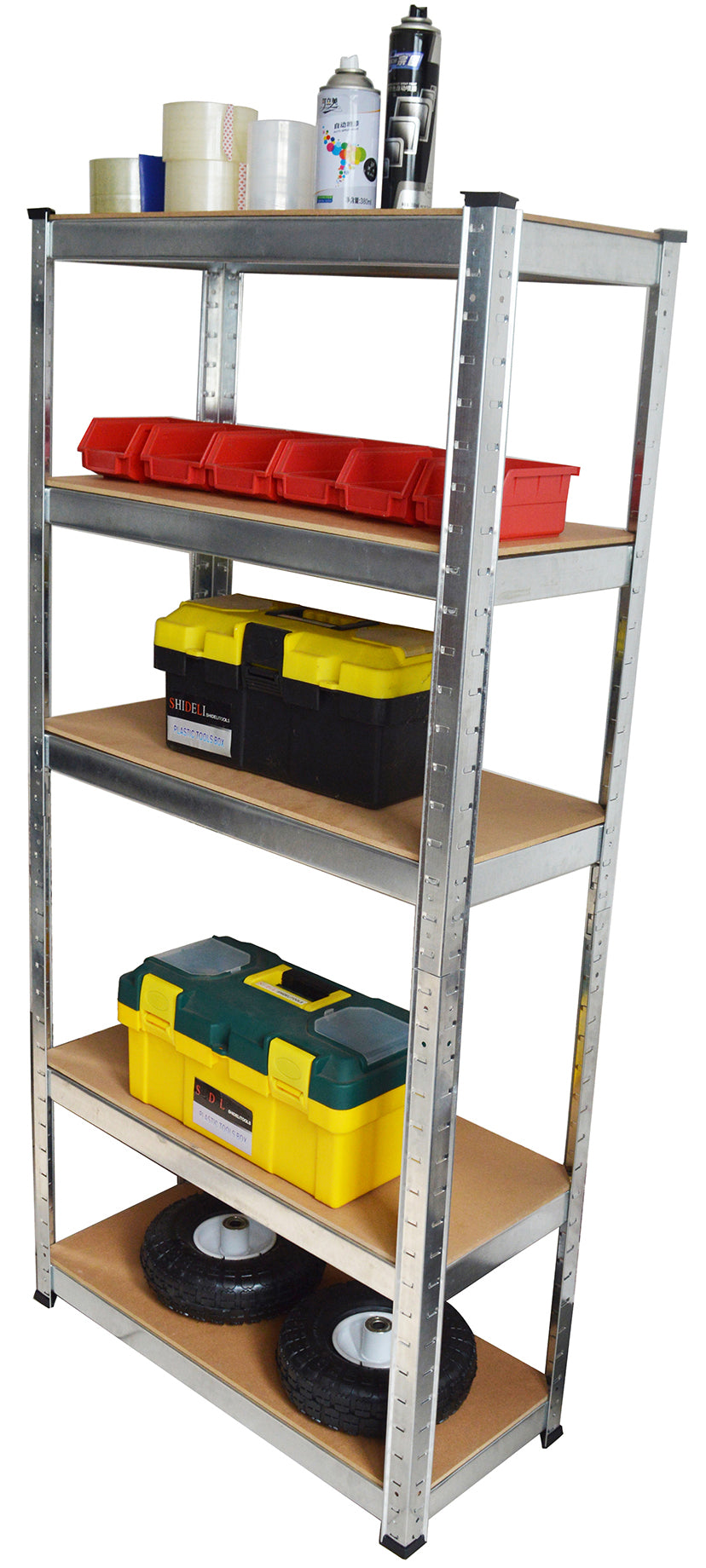 5 Tier Boltless Industrial Racking Garage Shelving Storage Shelf Heavy Duty