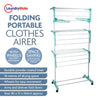 Foldable Clothes Airer 3 Tier Horse Drying Rack Stand Laundry Washing Drier Line