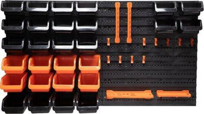 Black+Decker 43pc Tool Board Storage Bins Hooks Wall Organizer 98 x 43cm DIY