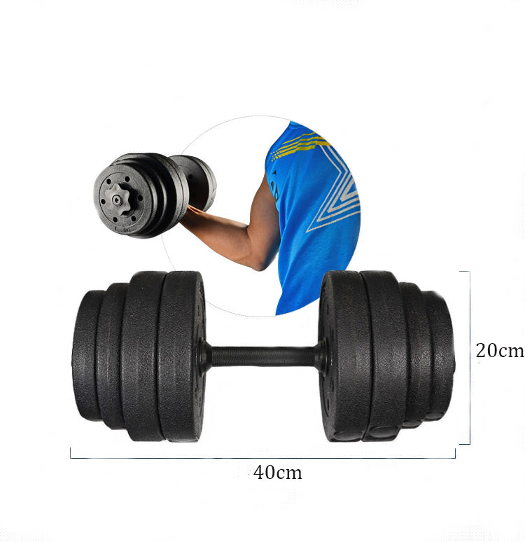 Deluxe 30Kg Dumbbells Pair of Weights Barbell/Dumbells Body Building Set Gym Kit