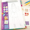 Make It Real Fashion Design Sketchbook Blooming Creativity Stickers Stencils