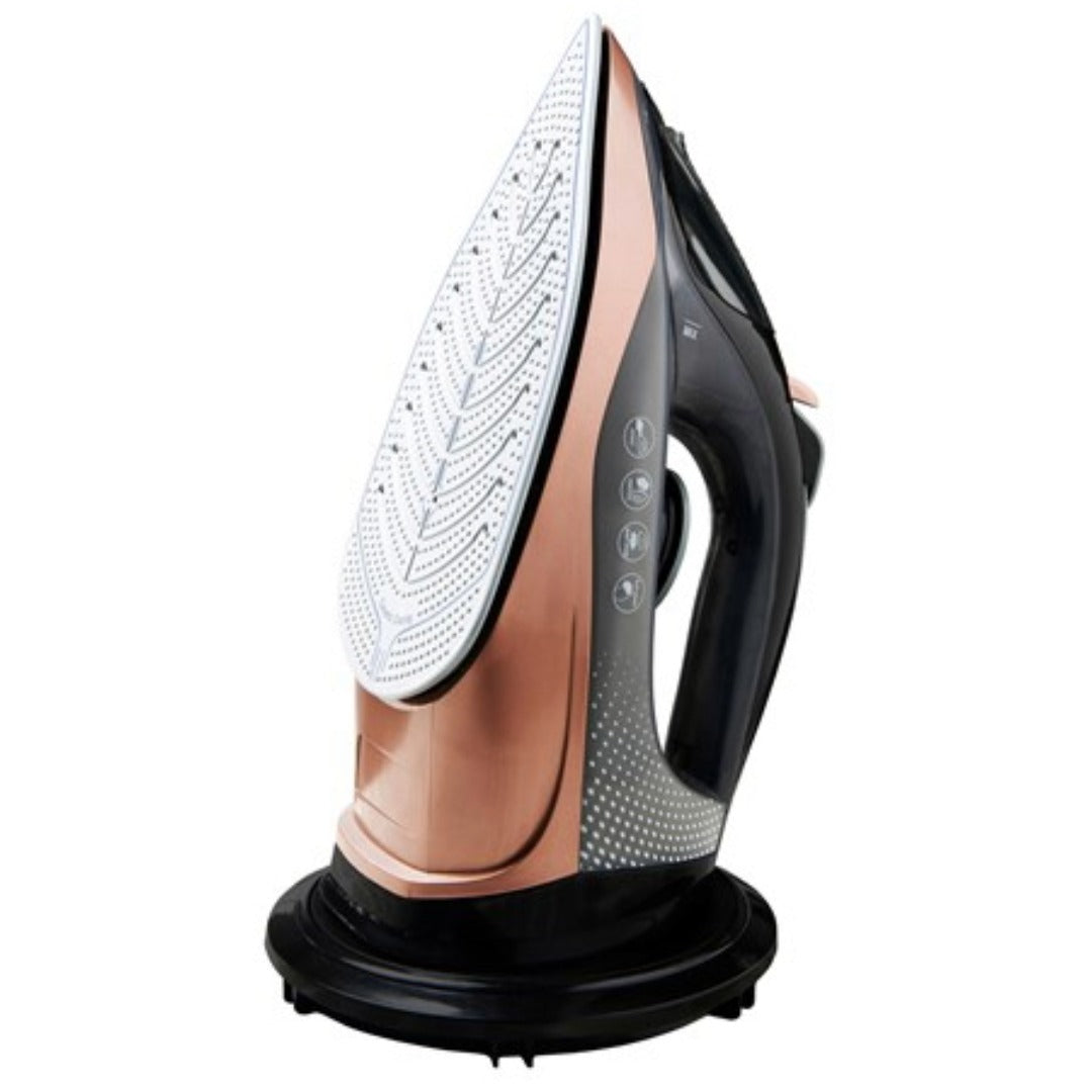 2400W Cordless Steam Iron Ceramic Soleplate Self-Cleaning Anti-Drip Design Tank