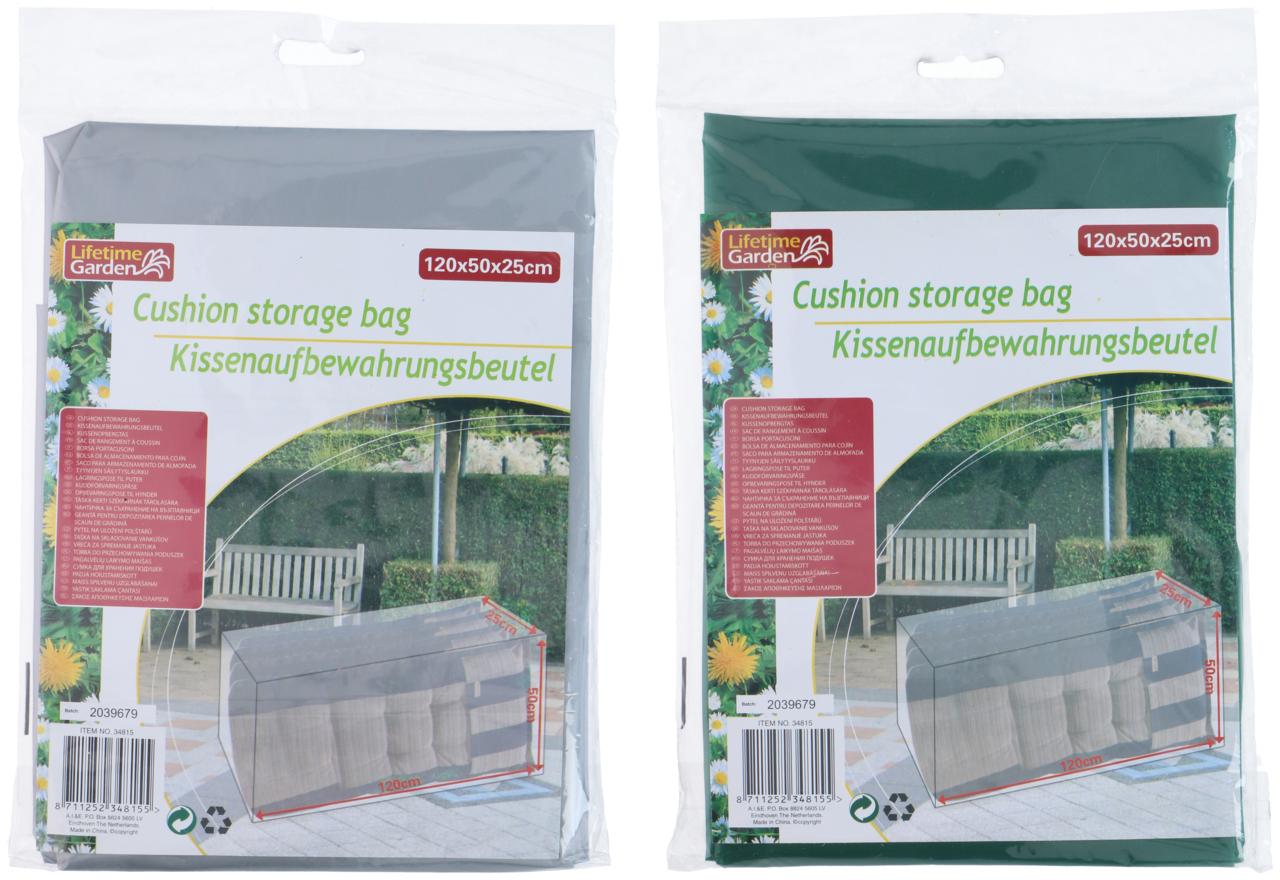 Large Waterproof Garden Furniture Cushion Storage Bag Cover Outdoor 120x50x25cm