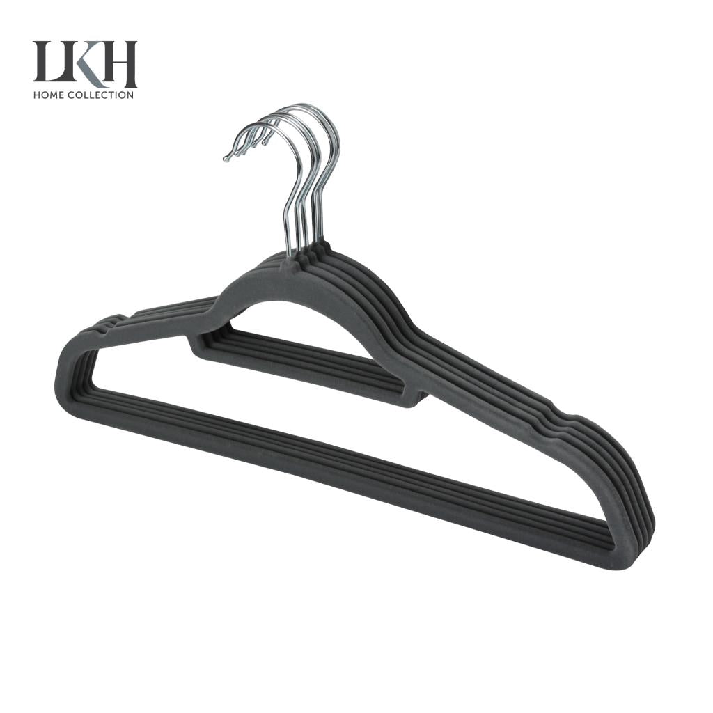 Coat Clothes Hangers Velvet Flocked Non Slip Curved Trousers Dresses Slim 10PK