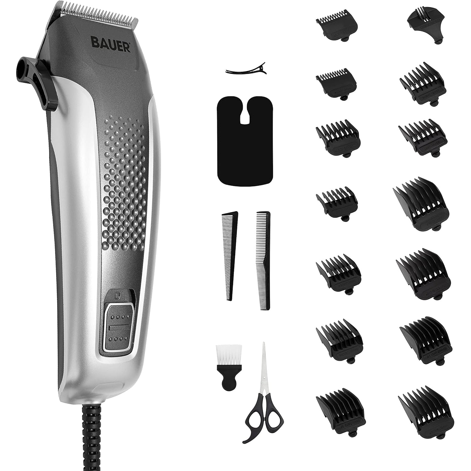 Bauer Professional Hair Clipper Grooming Kit for Men High Precision Travel Bag