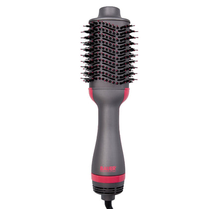 Bauer Hot Air Blow Dry Brush 2 in 1 Hair Dryer & Ionic Styler Short or Long Hair