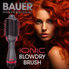 Bauer Hot Air Blow Dry Brush 2 in 1 Hair Dryer & Ionic Styler Short or Long Hair