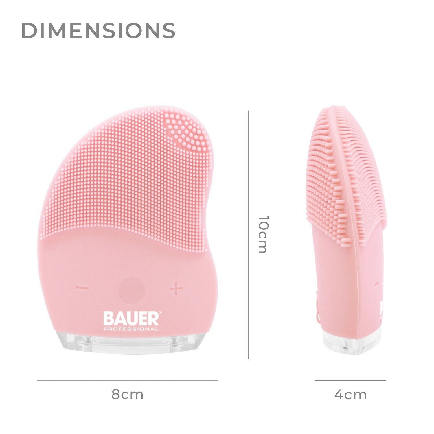 Bauer Facial Cleansing Brush Adjustable Vibrating Speed Settings Waterproof