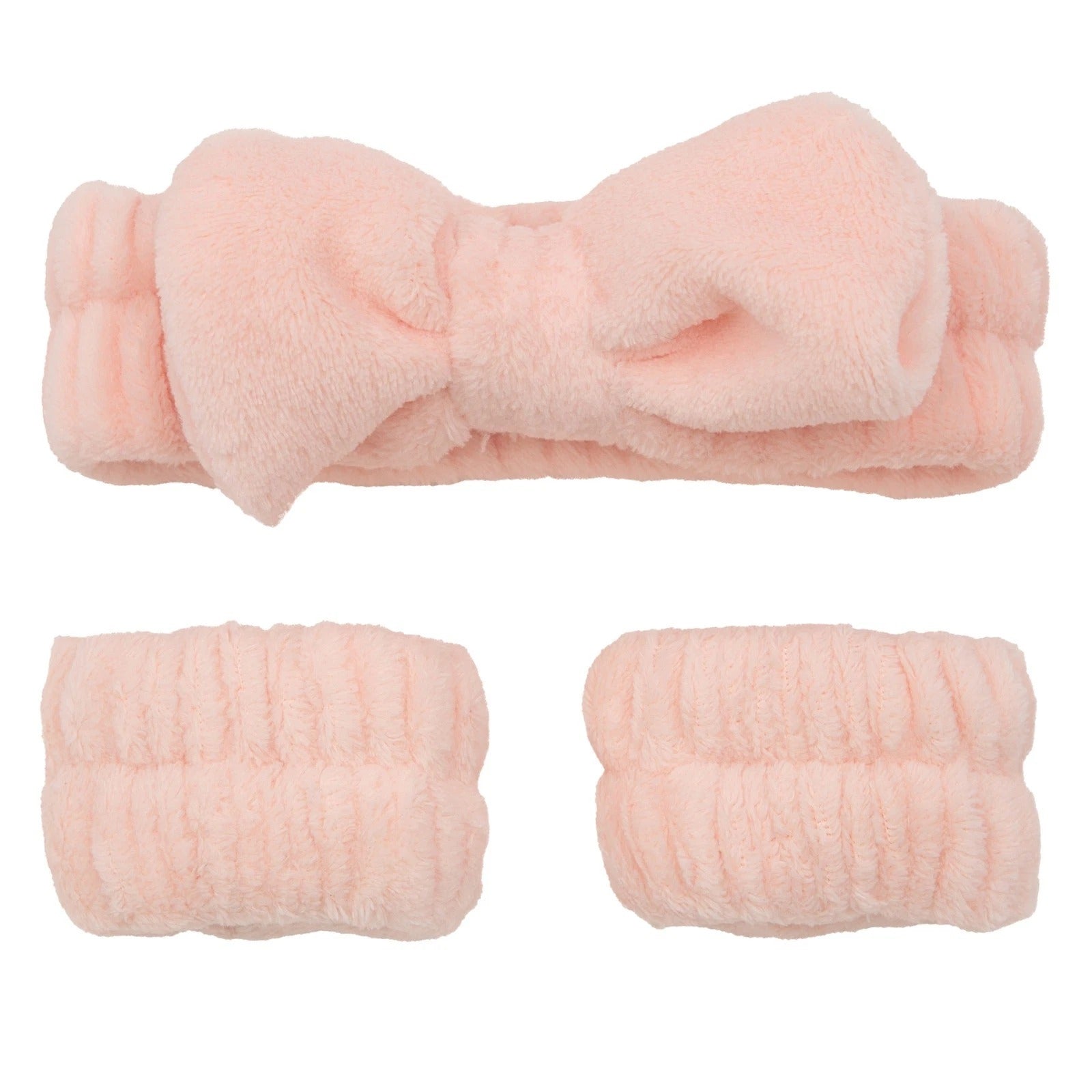 Bauer Headband Wrist Wash Band Turban Towel Soft Skincare Set Makeup Cleansing