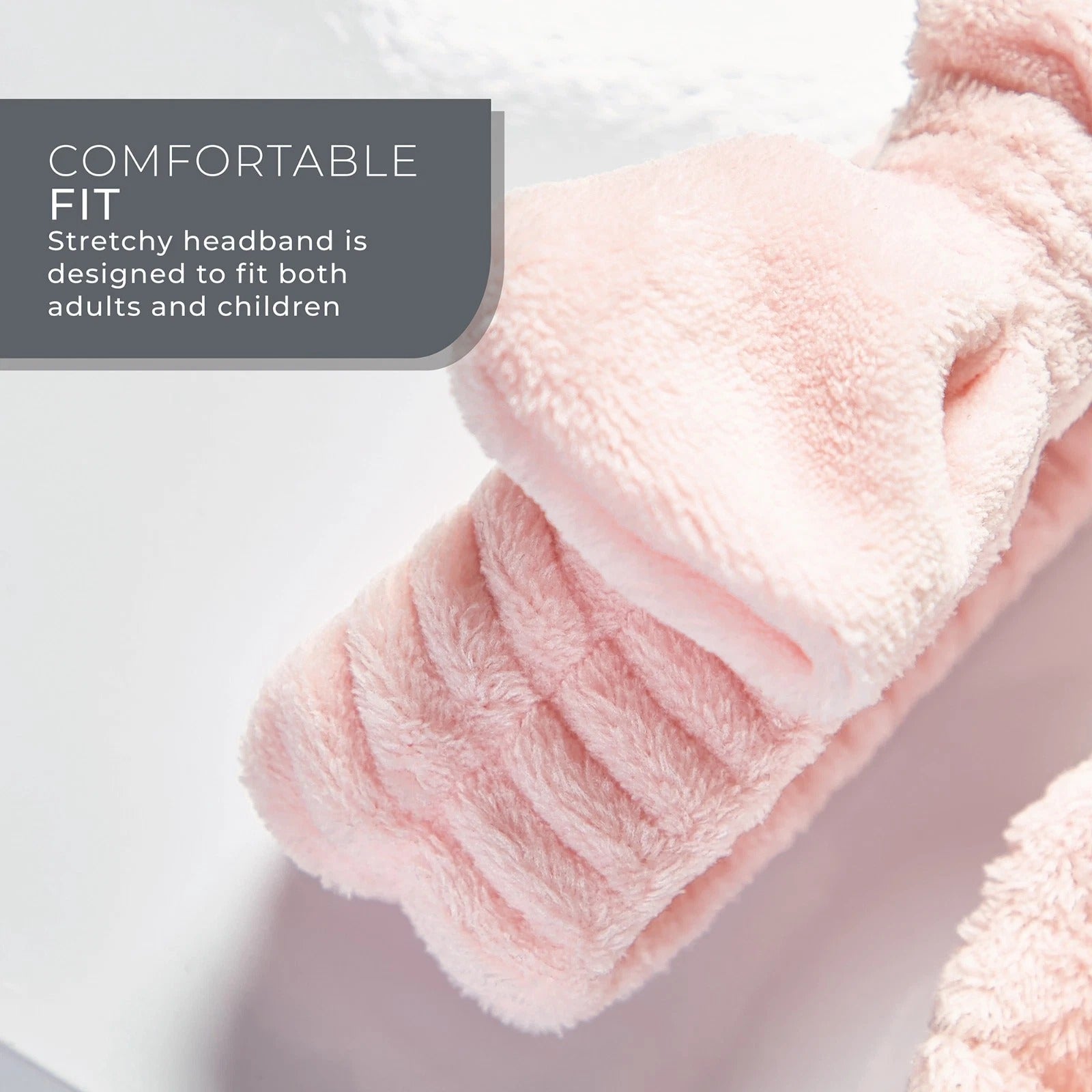 Bauer Headband Wrist Wash Band Turban Towel Soft Skincare Set Makeup Cleansing