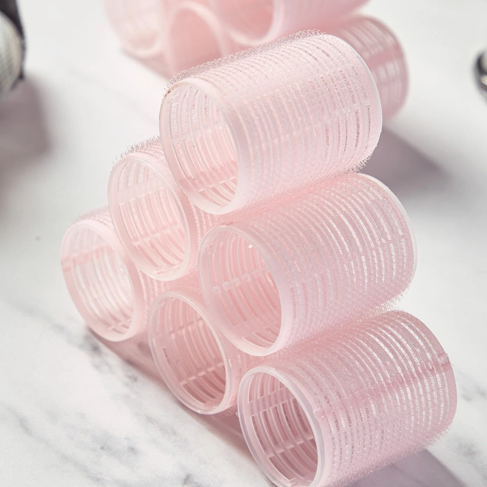 Bauer Volume & Curl Set 24PC Hair Rollers with 12 Creaseless Clips Storage Bag