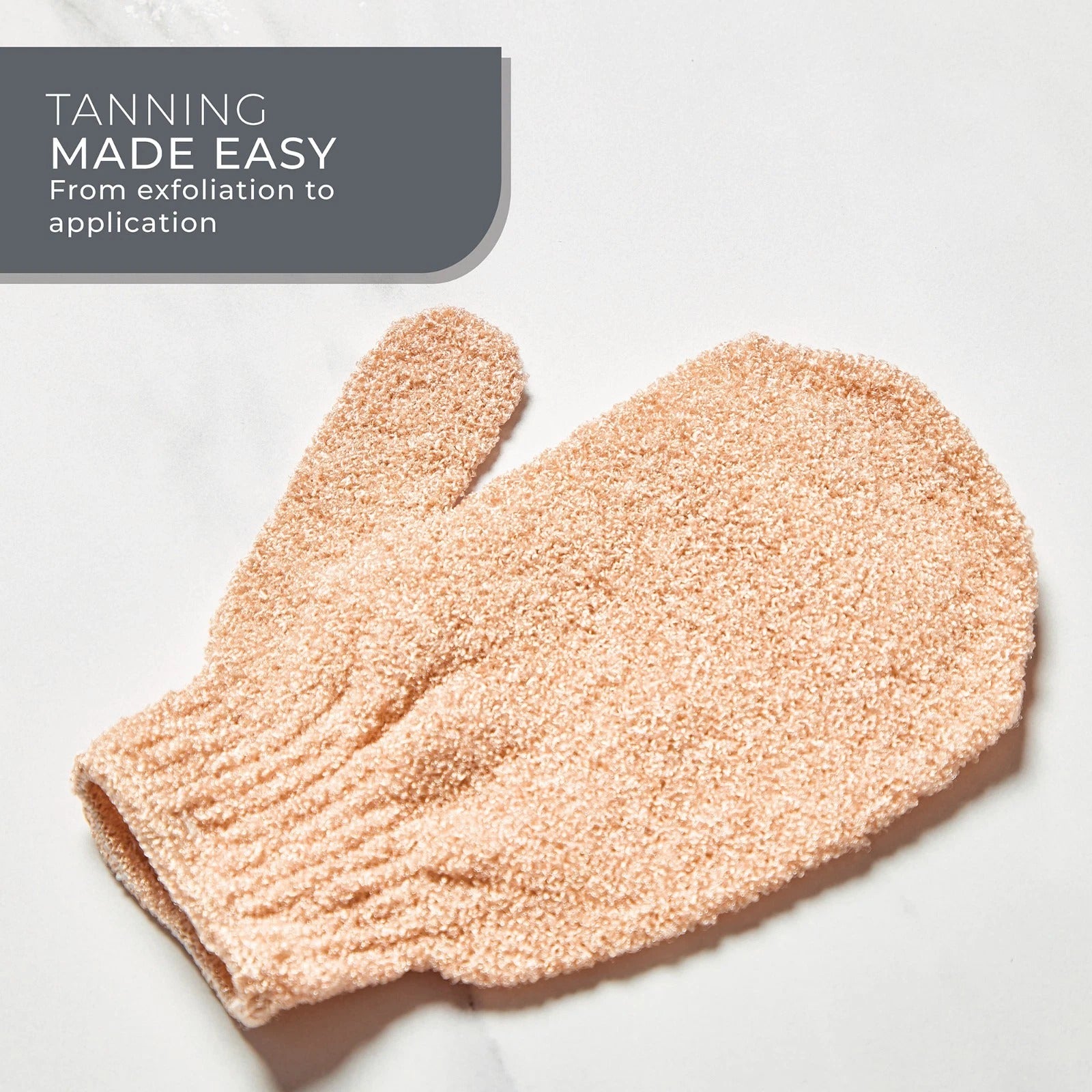 Bauer 6pc Self Tan Accessories Set Face & Body Applicator Mitts Brush Glove Bag