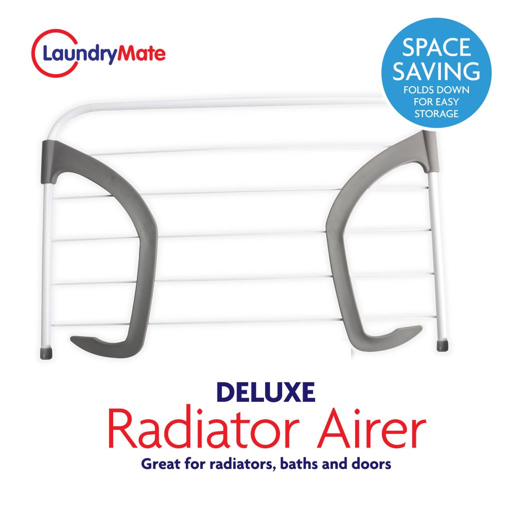 Over Radiator Airer Clothes Washing Drying Indoor Rack Adjustable Rail Dryer